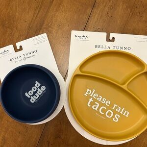 Bella Tunno Suction Plate and Bowl, NWT